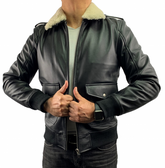 HAARLEM Men KOZA 11930 Leather Jacket Black